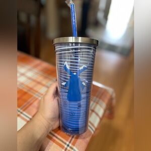 DUTCH BROS Blue Tumbler with Straw 24oz